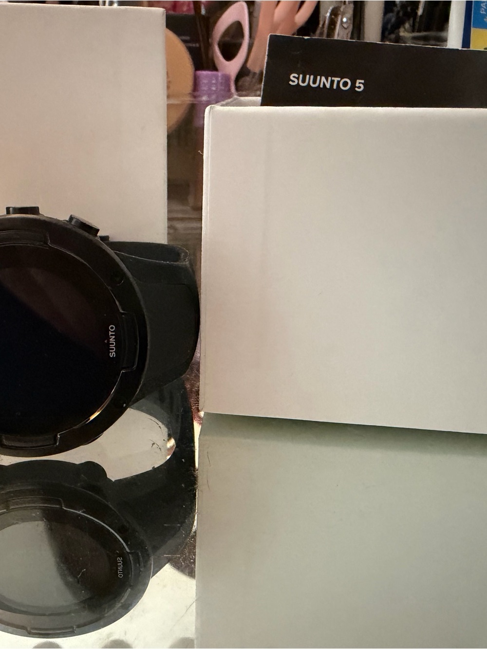 Suunto Black Sports GPS Watch with Silicone Strap
